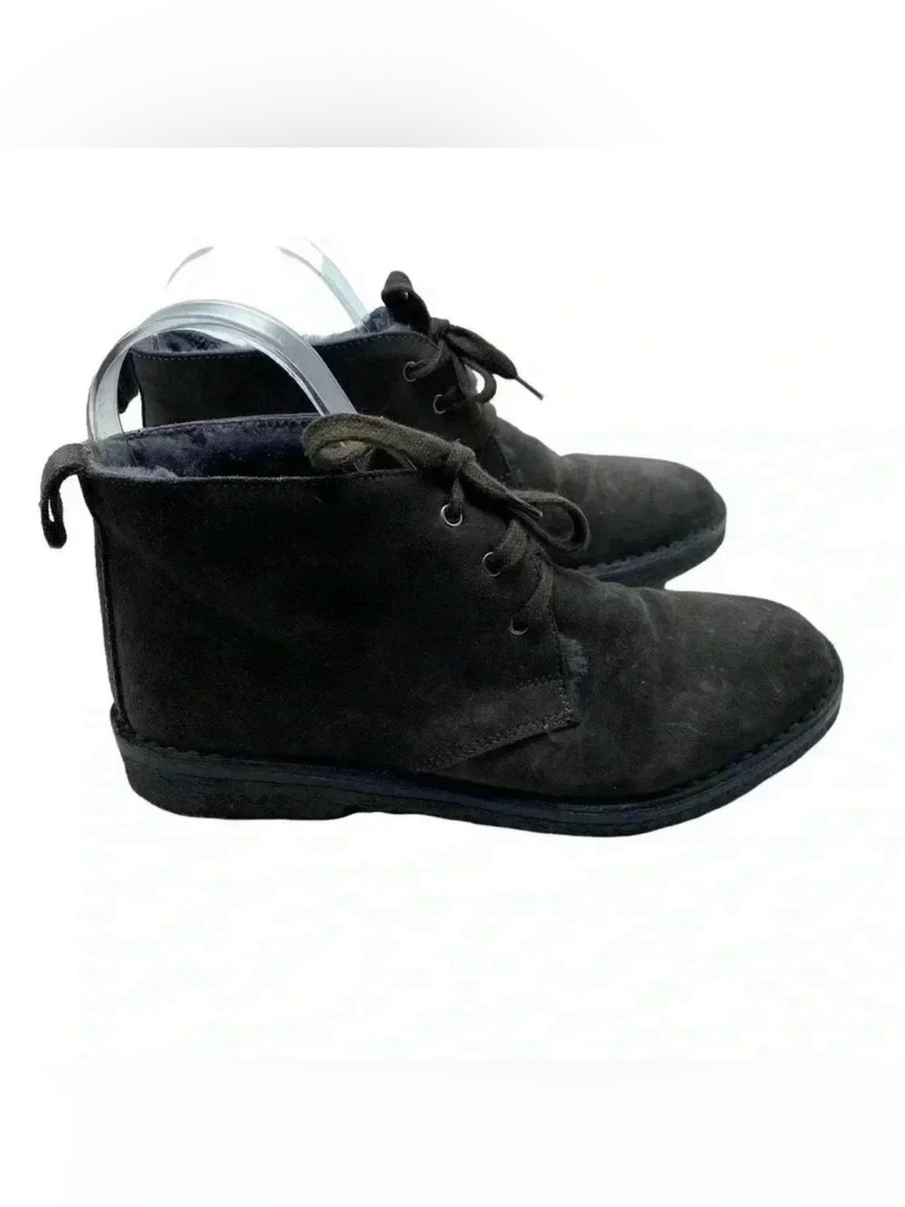 Vince Candice capsule wardrobe shearling suede Desert chukka ankle boots 5.5